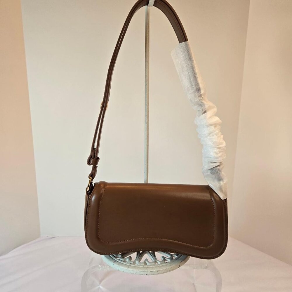 Women Shoulder Purse Vintage/Trendy Bag- Small Tote Handbag - Brown - Picture 1 of 11